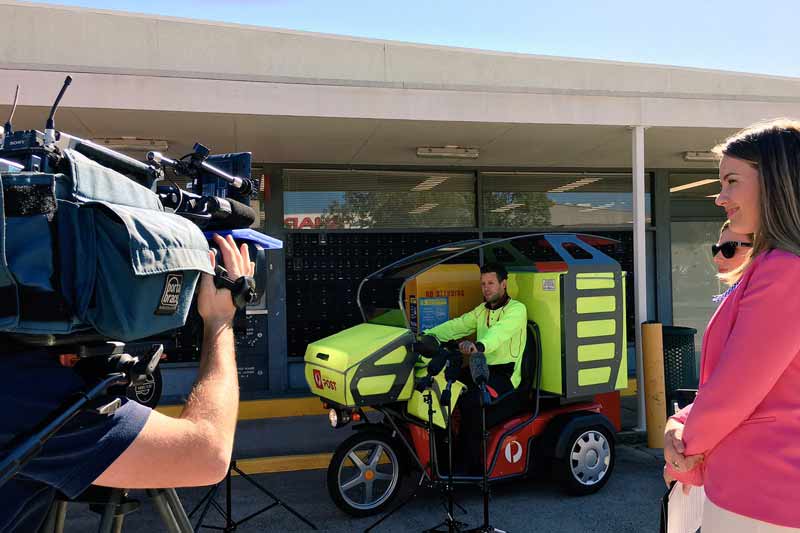 New electric delivery vehicle pilot launched in Brisbane by Australia Post