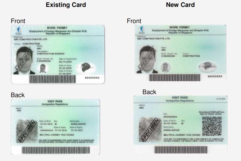 MOM Singapore introducing new Work Pass card with QR code and mobile app to check updated pass status