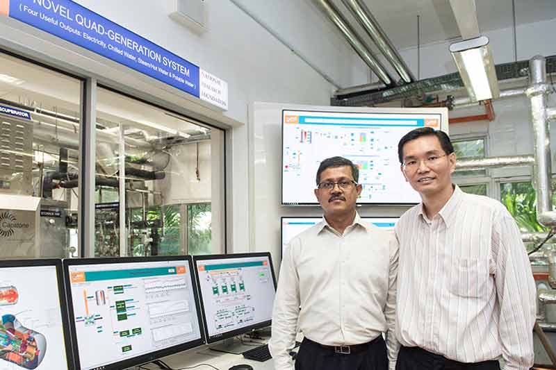 NUS research team develops integrated 4-in-1 smart utilities plant with optimised waste energy usage and smaller form factor