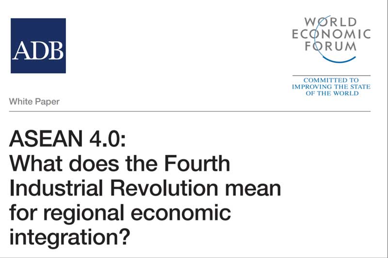 ADB and World Economic Forum call for improved collaboration among ASEAN nations to deal with challenges of the Fourth Industrial Revolution