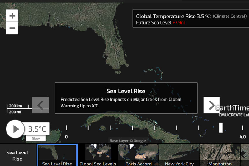 Animated data visualisations on new website show human impact on the planet