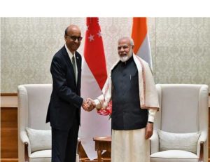 Tharman Shanmugaratnam and Narendra Modi