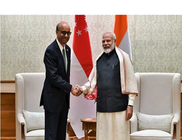 Tharman Shanmugaratnam and Narendra Modi